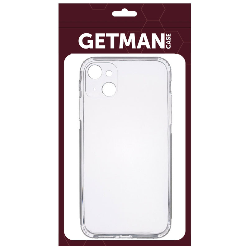 Накладка GETMAN Clear 1,0 mm для  iPhone 13 (6.1")  прозора-1